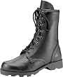 Black Leather GI Style Speedlace Combat Boots
