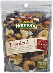 Emerald Harmony Tropical Snack Mix, 9-Ounce Bags (Pack of 6)