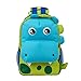 Green Spotted Dinosaur Dimensional Animal Shape Water Resistant Preschool Backpack