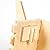 WOOD MEETS COLOR Wooden Dog Desk Lamp