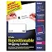 Avery White Repositionable Shipping Labels for Laser Printers, 2 x 4 Inches, Box of 1000 (55163)