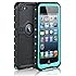 Waterproof Case for iPod 6/iPod 5, [New Release] Merit Knight Series Waterproof Shockproof Dirtproof Snowproof Case Cover with Kickstand for Apple iPod Touch 5th/6th Generation (Aqua Blue)