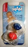 SASSY MAM Clear Line 6+ latex pacifiers 2 pack