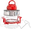 TV - Das Original 2294 Hei�luftofen "Halogen Oven" rot mit Erweiterungsring