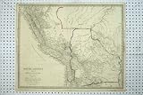 ANTIQUE MAP SOUTH AMERICA BOLIVIA PERU BRAZIL SOLIMOES