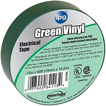 Intertape Green .75 In. X 60 Ft. Vinyl Electrical Tape