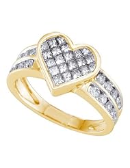1.00CT DIAMOND HEART RING