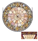 30W X 30H Fleur-De-Lis Medallion Window Windows