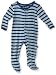 Kicky Pants Baby-boys Newborn Print Footie With Paws