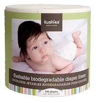 Kushies Flushable Biodgradable Diaper Liners
From Kushies
