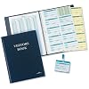 Durable Visitors Book Leather Look 100 Badge Inserts W90xH60mm Ref 1463-00