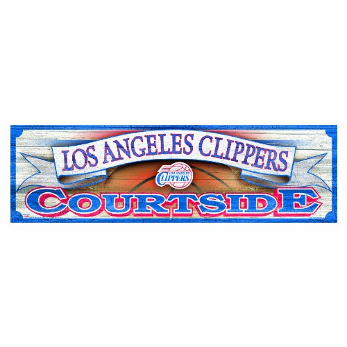 NBA Los Angeles Clippers 9-by-30 Wood Sign