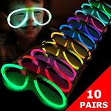 Glow Eye Glasses (10 pairs, glow sticks included)