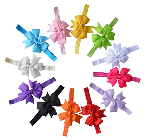 Qandsweet Baby Girl's Hairbands Hair Bow
