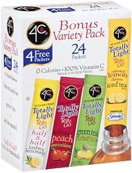 4C Totally Light Tea 2 Go Bonus Variety Pack Ice Tea Mix, 24-Count Boxes (Pack of 3)