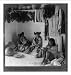 Historic Print (L): Hopi Indian Girls Grinding Corn--a home scene at Shonghopavi [i.e. Shungopovi], Arizona
