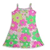 Girlfriends by Anita G - Girls Tank Dress, Pink, Lime