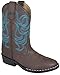 Smoky Mountain Boys Brown with Blue Stitch Monterey Western Cowboy Boots, 5 M US Toddler