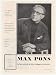 1953 Vocal Teacher Max Pons Photo Booking Promo Print Ad