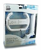 iMP Action Pack Wheel & Gun For Wii