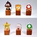 Super Mario Light Up Mascot Keychain Figure Set (6/ Set)