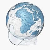 National Geographic EB-6CBSB Clear Blue 6 Inch Globe with Sculptured Base