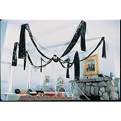 giant hanging spider halloween decor
