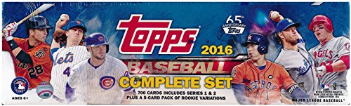 2016-Topps-Baseball-EXCLUSIVE-MASSIVE-705-Card-Retail-Factory-Set-with-5-ROOKIE-VARIATION-Cards-Plus-Bonus-Wowzzer-Mystery-Pack-with-AUTOGRAPH-or-MEMORABILIA-Card-Includes-all-Cards-from-Series-12
