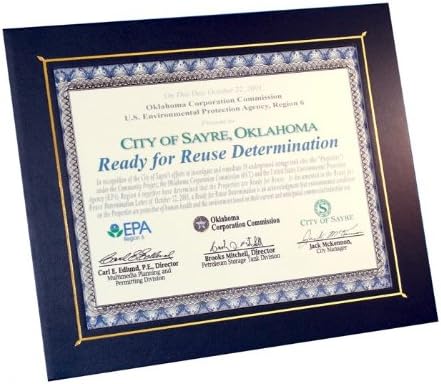 10-Pack Flat Certificate Photo Frames 8-1/2 X 11" - Black