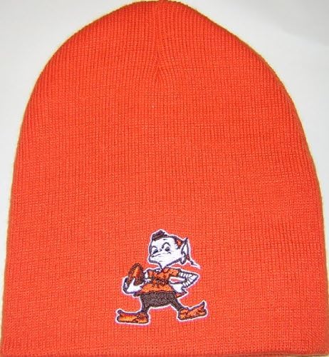 Cleveland Browns Brownie Elf Orange Skull Knit Cap