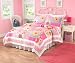 Olivia Pink Full / Queen Quilt with 2 Shams