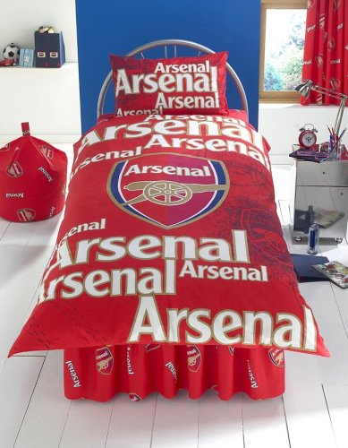 Zap Arsenal Red Shadow Crest Duvet Set, Single