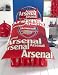 Kitchen & Housewares : Zap Arsenal Red Shadow Crest Duvet Set, Single