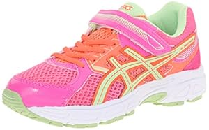 ASICS Pre Contend 3 PS Running Shoe (Toddler/Little Kid), Hot Pink/Pistachio/Fiery Coral, 11 M US Little Kid