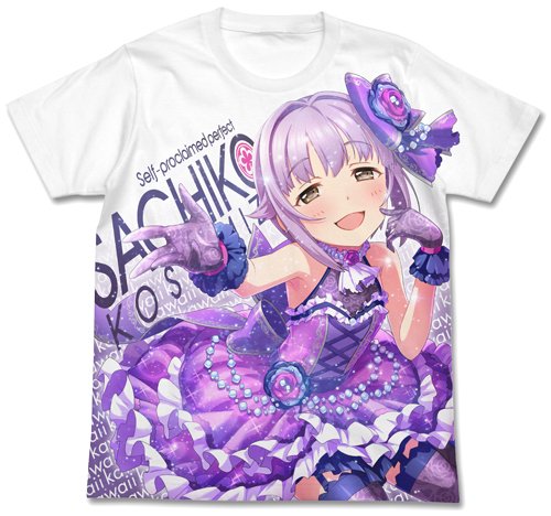 アイドルマスター シンデレラガールズ 自称・カンペキ 輿水幸子 フルグラフィックTシャツ ホワイト XLサイズ