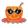 HUGE Halloween Pumpkin Punch Bowl & Ladle Glitterville