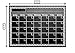 Magnetic Refrigerator Chalkboard Dry Erase Calendar 16.5