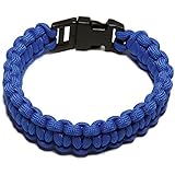 SecureLine NPCB550BLL 550 Nylon Paracord Survival Bracelet,  Large,  Blue