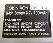 EN-EL8 Rechargeable Lithium-ion Battery for Nikon P1, P2, S1 & S3 Digital Cameras