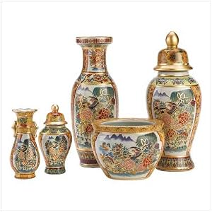 Traditional Porcelain Heighted Vases for Decorating Living Room