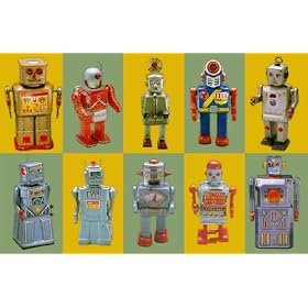 Dolce Mia Grinning Robot Placemat by Dolce Mia Designs