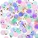 TecUnite Unicorn Confetti 1 Inch Round Tissue Paper Table Confetti Unicorn Party Decoration, 1.76 oz