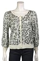 Juicy Couture Womens Angel 3/4 Sleeve Cropped Cardigan Sweater Top, X-Large
