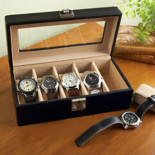 Leather Watch Box Valet Case