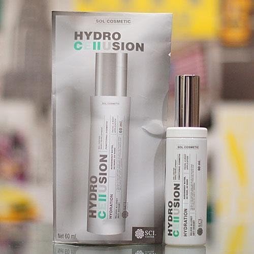 Hydro Cellusion Deep Cell Hydration Nano Energy Water Spray By SOL Cosmetic 200ml [Get Free Tomato Facial Mask + Free Gift : Preaw Coffee Instant Glutathione ]