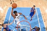 New York Knicks v Denver Nuggets: Nene Photographic Poster Print by Garrett Ellwood, 28x42