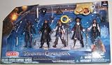 Pirates of the Caribbean On Stranger Tides Exclusive 4 Inch Action Figure 5Pack Gunner, Blackbeard, Captain Barbosa, Jack Sparrow Angelica