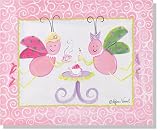 Ladybug Tea Party Canvas Reproduction