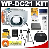 Canon WP-DC21 Waterproof Underwater Housing Case with Battery + Case + Tripod + Accessory Kit for PowerShot G9 Digital Camera