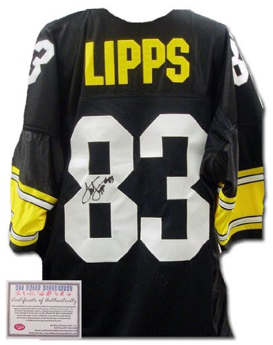 Louis Lipps Pittsburgh Steelers NFL Autographed Authentic Style Home Black Jersey